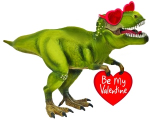 Be My Valentine Dino With Glasses